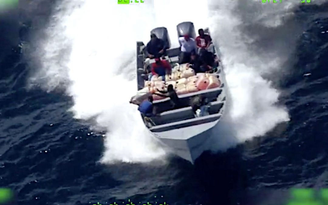 Watch Drug Suspects Desperately Dump Cocaine In Coast Guard Boat Chase