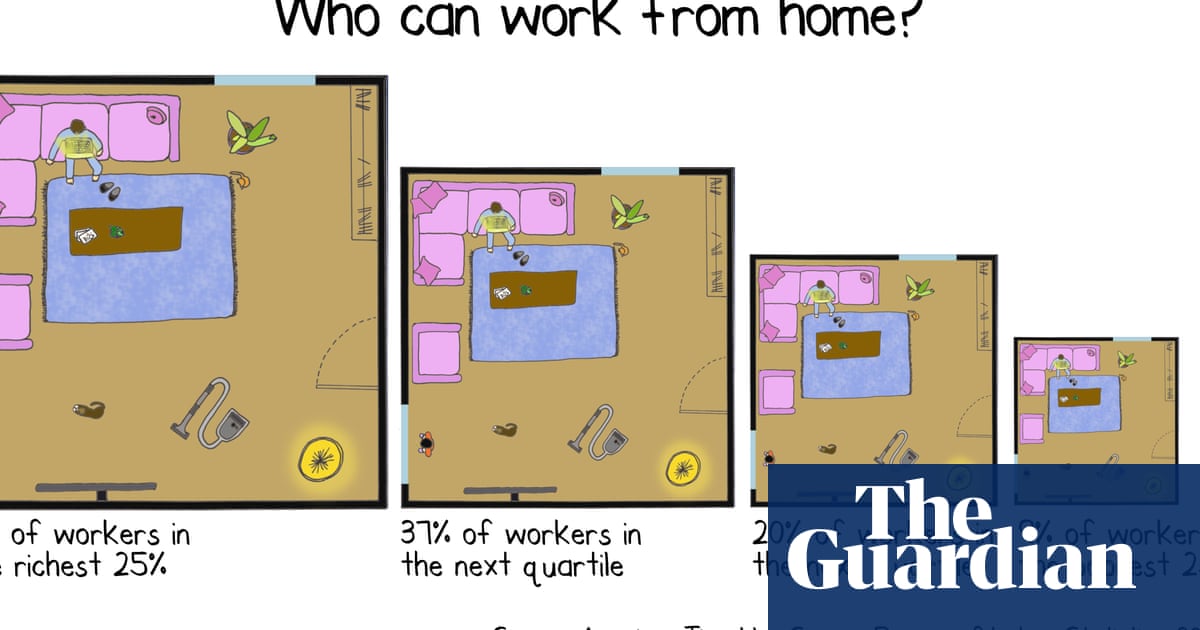 Coronavirus quarantine: only one in four Americans can work from home | Mona Chalabi